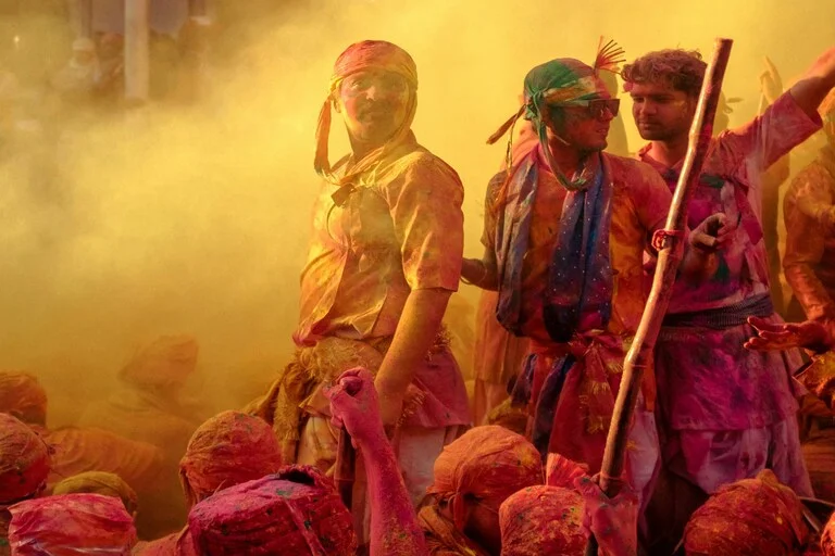 Holi Celebration in Mathura