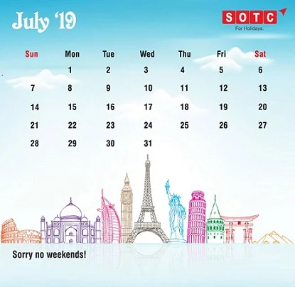Sorry no weekends!